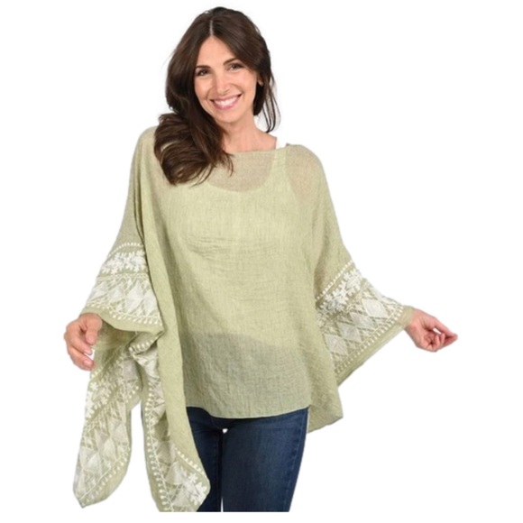 Coral Tunic – “Sunset Bloom Embroidered Top - Picture 4 of 6